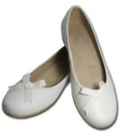 Zapato Hueso Primera Comunión Con Lazo - Modelo Alexia