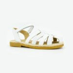 Sandalia de Cuero Giulia Color Blanco