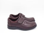 Zapato de Cuero Liam Pega Pega Color Guinda - Imagen 3