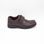 Zapato de Cuero Liam Pega Pega Color marrón