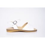 Sandalia de Cuero Melody Color Blanco