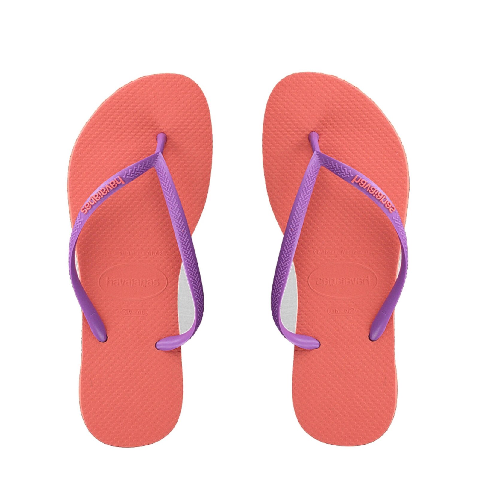 Slaps Havaianas Slim Color Naranja - Imagen 1