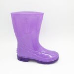 Botas Hule Niña Para Lluvia Color Lila