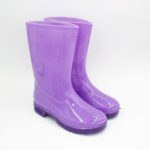 Botas Hule Niña Para Lluvia Color Lila - Imagen 2