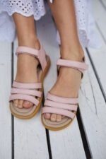 Sandalia Cuero Emilia Color Rosa - Imagen 2