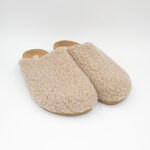 Pantuflas Zuecos Wooly Color Beige - Imagen 2