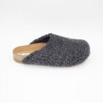 Pantuflas Zuecos Wooly Color Plomo