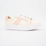 Zapatillas de Cuero California Color Hueso - Imagen 2