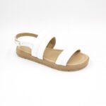 Sandalias de Cuero Jessica Color Blanco - Imagen 2