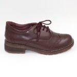 Zapato Oxford Color Guinda