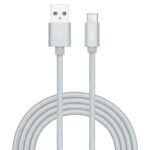 Cable USB Tipo C   2 metros Color Plateado  i2Go