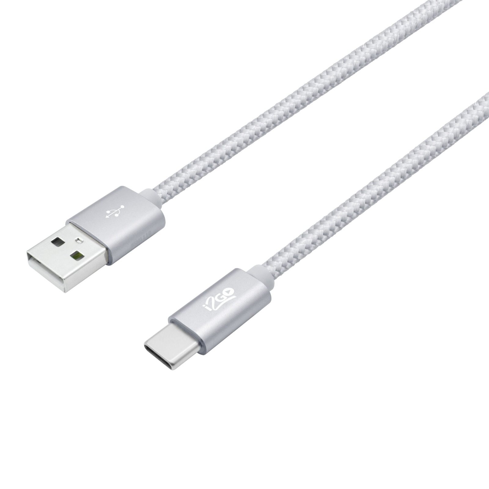 Cable USB Tipo C   2 metros Color Plateado  i2Go - Imagen 2