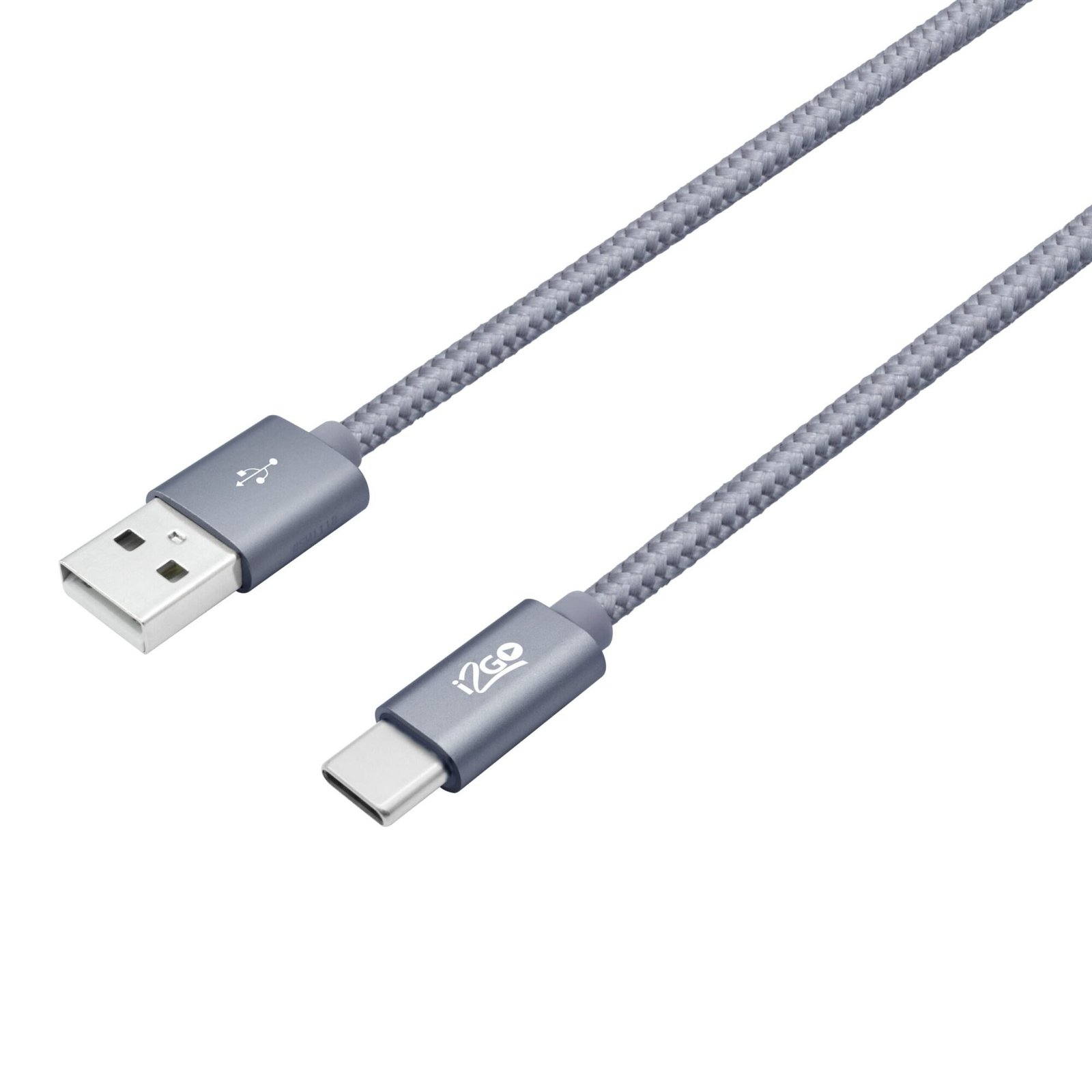 Cable USB Tipo C 2 metros Color Gris  i2Go - Imagen 2