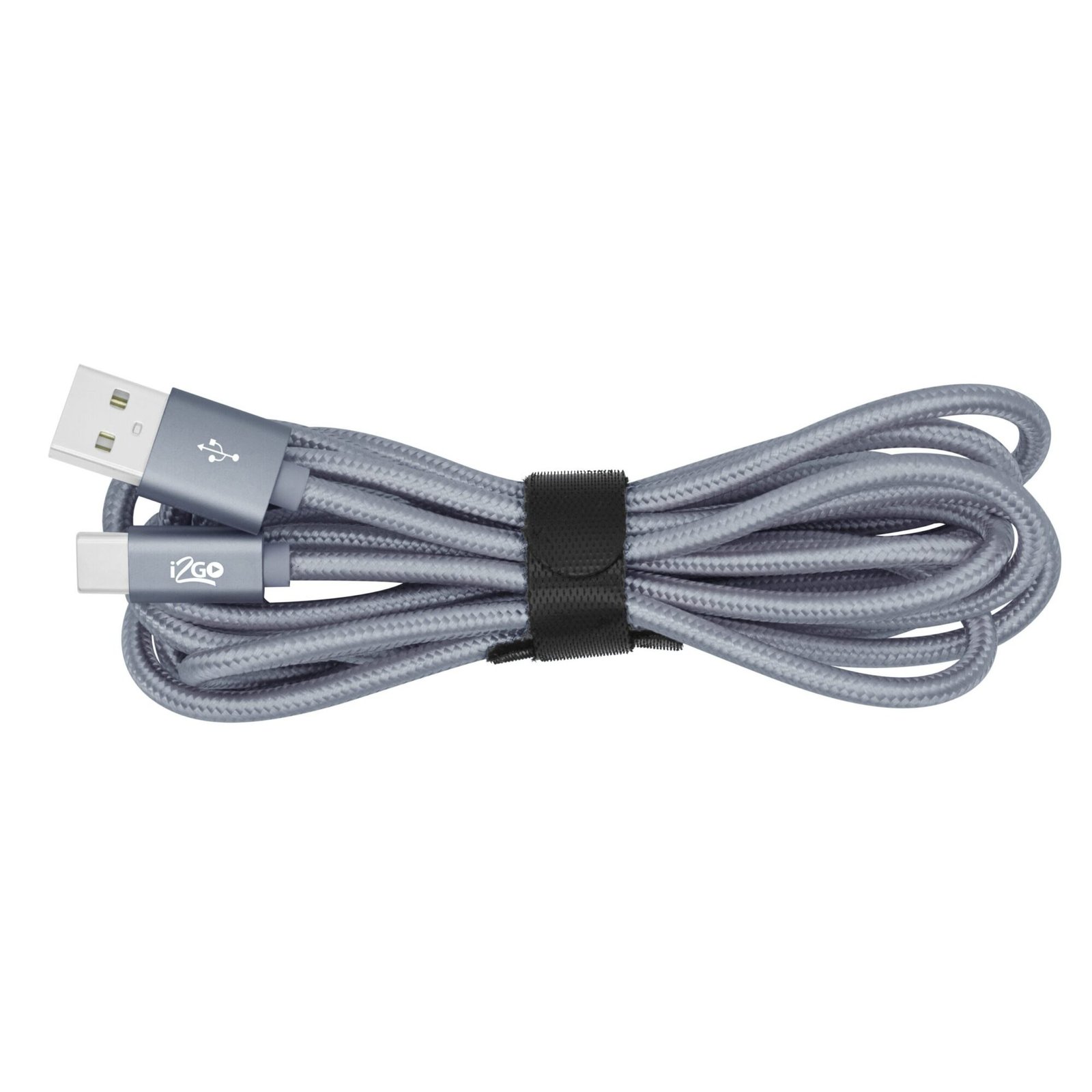Cable USB Tipo C 2 metros Color Gris  i2Go - Imagen 3