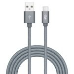 Cable USB Tipo C 2 metros Color Gris  i2Go