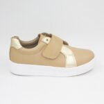 Zapatillas de Cuero Majo Color Beige