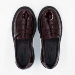 Loafers Mafe de Cuero Charol Color Guinda - Imagen 3