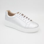 Zapatillas de Cuero Melissa Color Plata