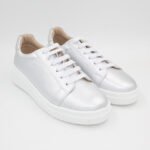 Zapatillas de Cuero Melissa Color Plata - Imagen 3