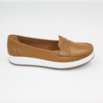 Mocasín Antonia de Cuero Color Natural - Imagen 2