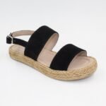 Sandalias de Cuero Nayla Color Negro