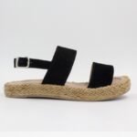 Sandalias de Cuero Nayla Color Negro - Imagen 3