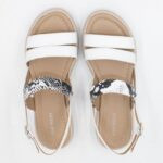 Sandalias de Cuero Victoria-2301 Color Blanco c/Animal Print - Imagen 4