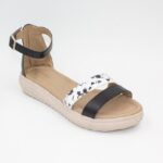 Sandalias de Cuero Fatima Color Negro