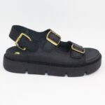 Sandalias de Cuero Claudia Color Negro - Imagen 2