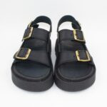 Sandalias de Cuero Claudia Color Negro - Imagen 3