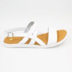 Sandalias de Cuero Madeline Color Blanco - Imagen 2