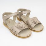 Sandalia de Cuero Cloe Color Rosa Metalico - Imagen 3