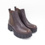 Botines Sofía de Cuero Marrón - Imagen 2