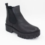 Botines Sofía de Cuero Negro