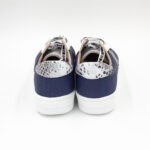 Zapatillas de Cuero Stars Color Azul c/Gris - Imagen 3