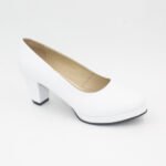 Zapatos de cuero Taco 5 Madison Color Blanco