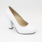 Zapatos de cuero Taco 9 Madison Color Blanco