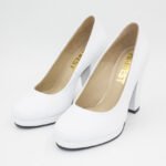 Zapatos de cuero Taco 9 Madison Color Blanco - Imagen 2