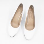 Zapatos de cuero Taco 7 Atenea Color Blanco - Imagen 3