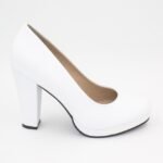 Zapatos de cuero Taco 9 Atenea Color Blanco - Imagen 2