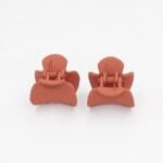 Gancho Duo Clip Ovalado Color Naranja Bambamania