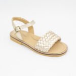 Sandalia de Cuero Moana Color Dorado