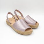 Sandalias de Cuero Becca Color Rosado Metalizado - Imagen 2