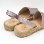 Sandalias de Cuero Becca Color Rosado Metalizado - Imagen 3