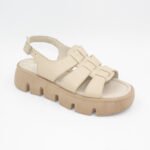 Sandalias de Cuero Keyla Color Nude