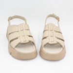 Sandalias de Cuero Keyla Color Nude - Imagen 3