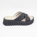 Sandalias de Cuero Daphne Color Negro - Imagen 2