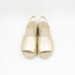 Sandalias Plataforma Mujer Becca-2601 Cuero Dorado - Imagen 4