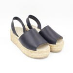 Sandalias Plataforma Mujer Becca-2601 Cuero Negro - Imagen 2