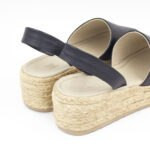Sandalias Plataforma Mujer Becca-2601 Cuero Negro - Imagen 3